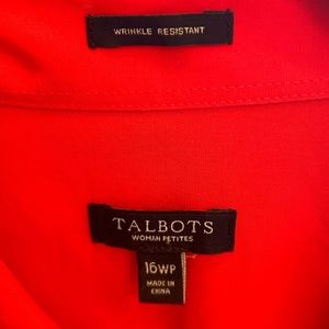 Talbots button blouse